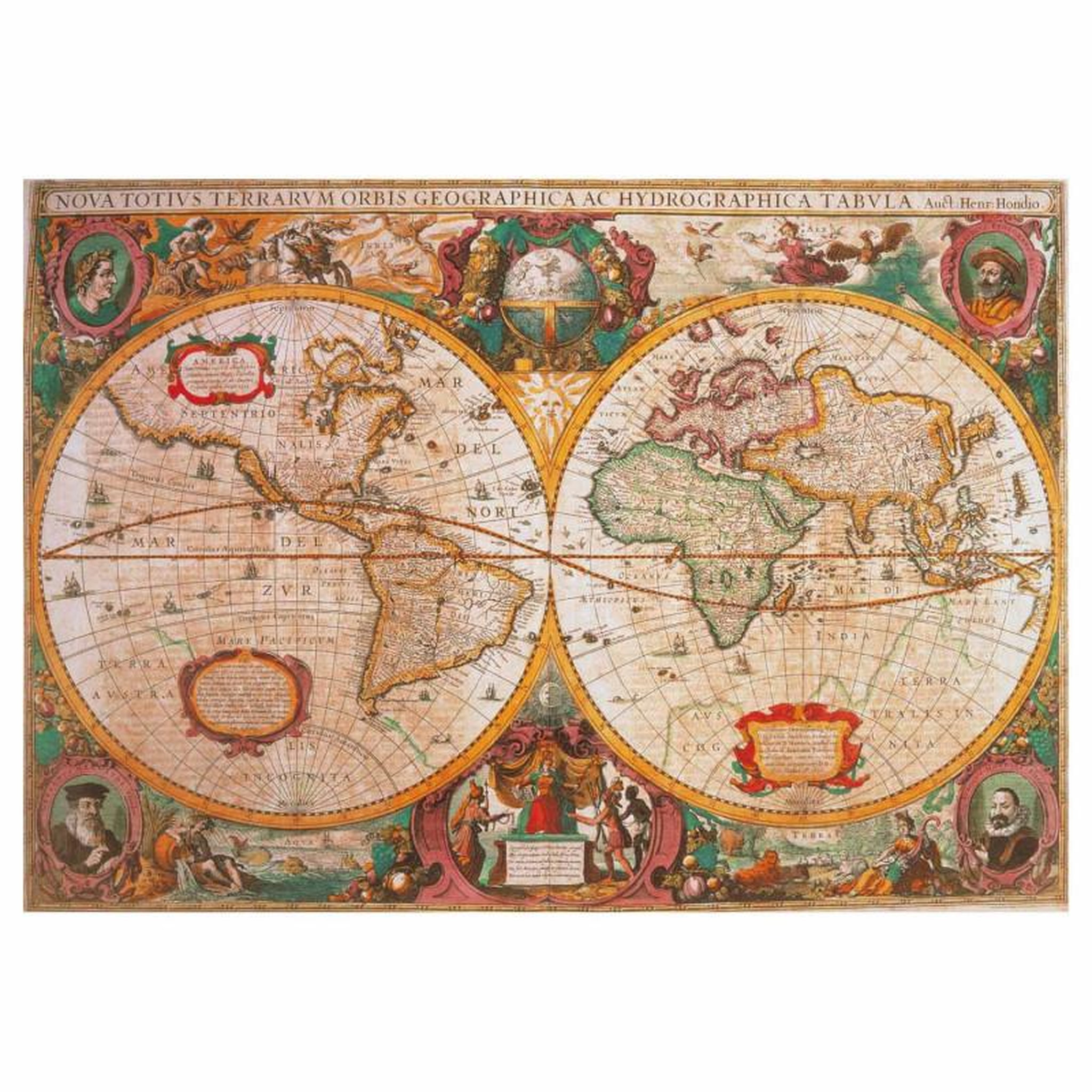 Voir la diapositive 2 : CLEMENTONI Clementoni Puzzle La carte de l'ancien monde 1000 pièces