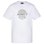 Schott T shirt  Homme Schott TSUSTOUR. Coloris disponibles : Blanc
