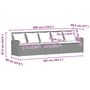 Voir la diapositive 6 : VIDAXL Canape de jardin avec coussins 5 places gris resine tressee