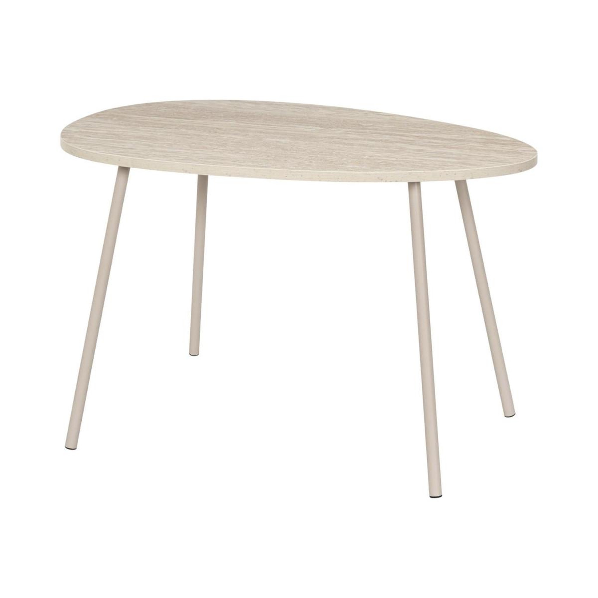 Voir la diapositive 2 : The Home Deco Factory Lot de 2 tables basses gigognes  galet  75cm beige
