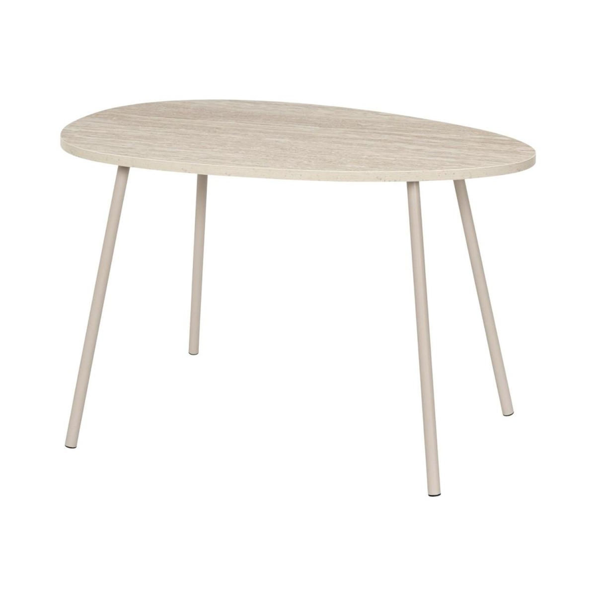 Paris Prix Lot de 2 Tables Basses Gigognes  Galet  75cm Beige