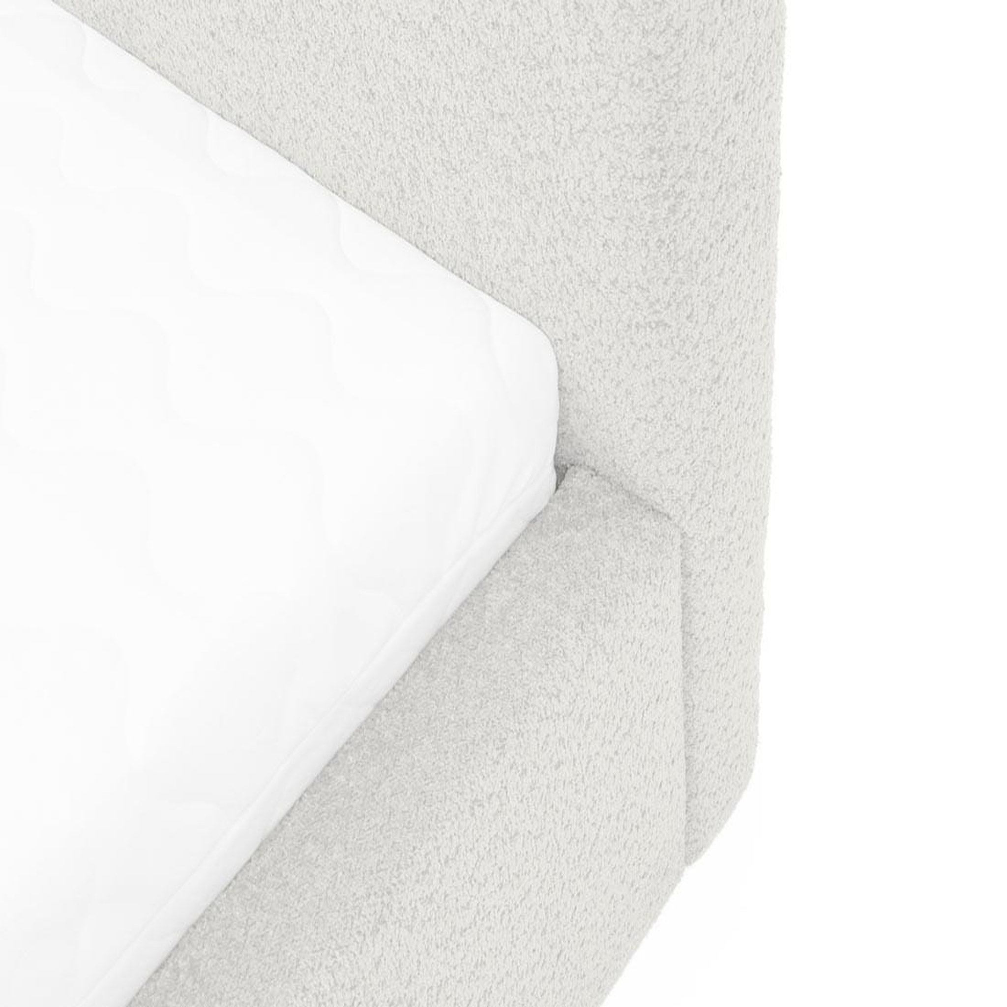 Voir la diapositive 4 : BEST MOBILIER Orane - lit coffre - 160x200 cm - en tissu bouclette