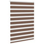 Voir la diapositive 3 : VIDAXL Store zebre marron 115x100cm largeur du tissu 110,9cm polyester