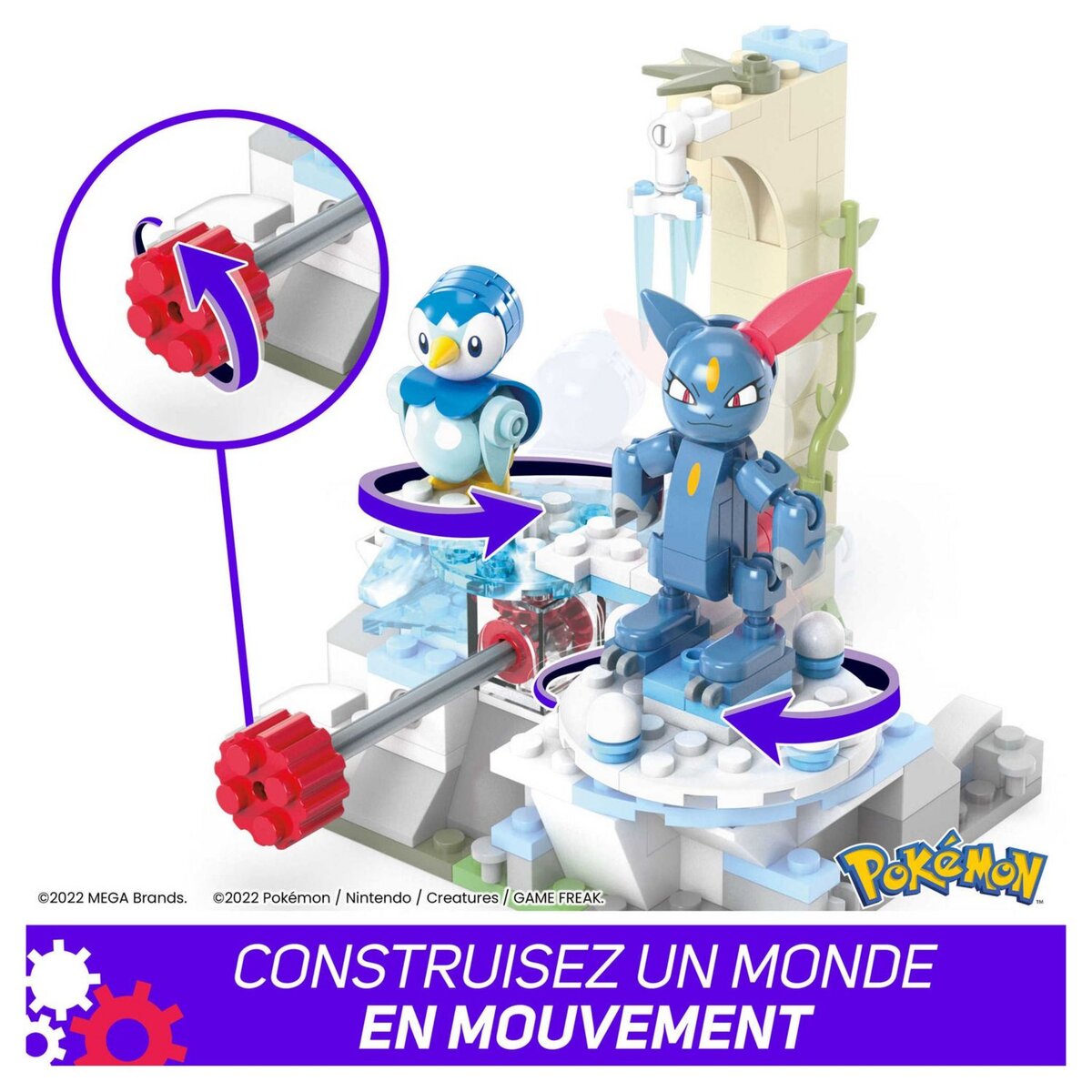 MEGA Figurines Pokémon Tiplou et Farfuret à construire MEGA