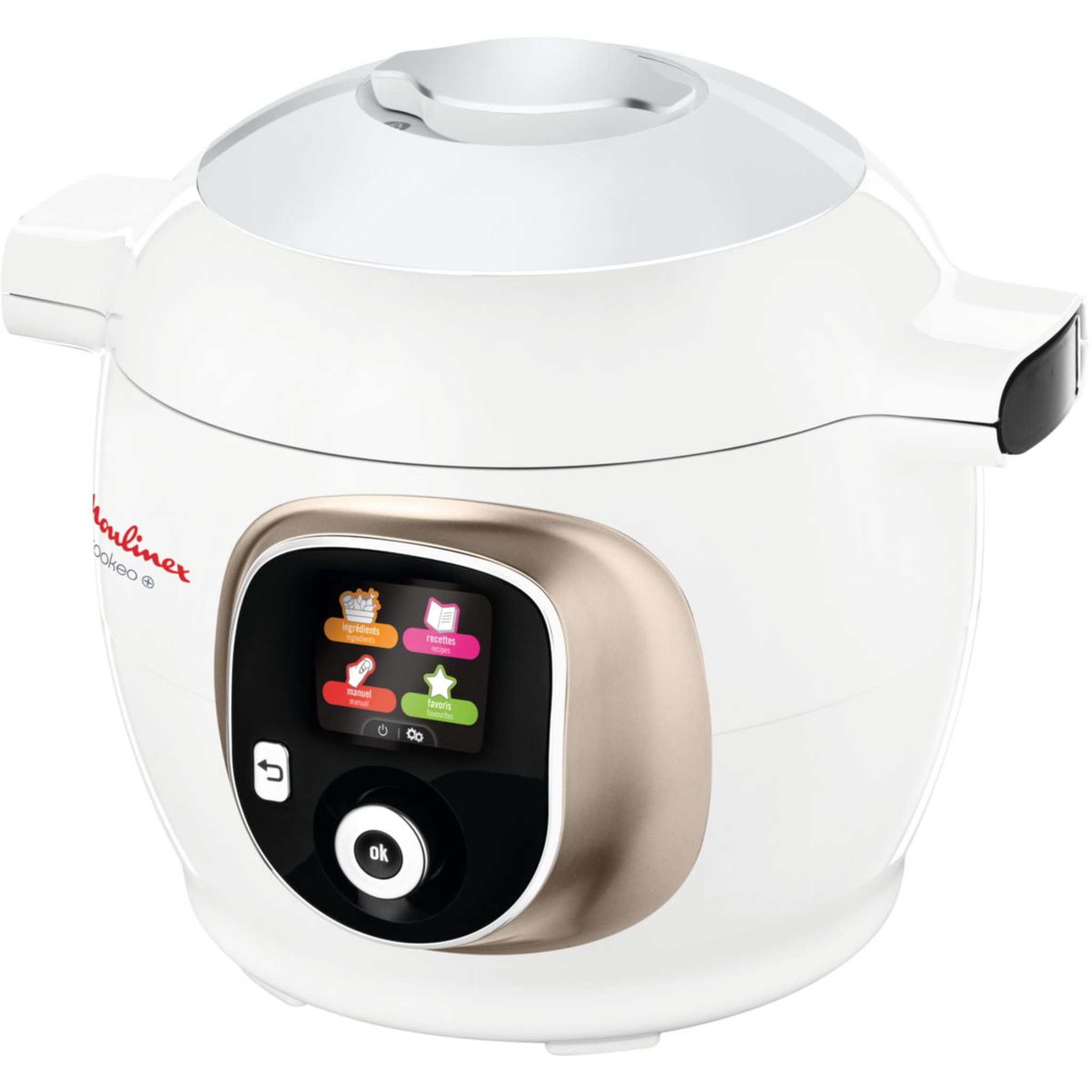 Voir la diapositive 4 : MOULINEX Cookeo Cookeo+ Blanc Doré CE851A10