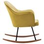 Voir la diapositive 4 : VIDAXL Chaise a bascule Jaune moutarde Velours
