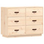 Voir la diapositive 2 : VIDAXL Buffet 100x40x75 cm Bois massif de pin