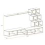 Voir la diapositive 4 : Paris Prix Ensemble Meuble TV  Switch XXIV  250cm Gris & Naturel