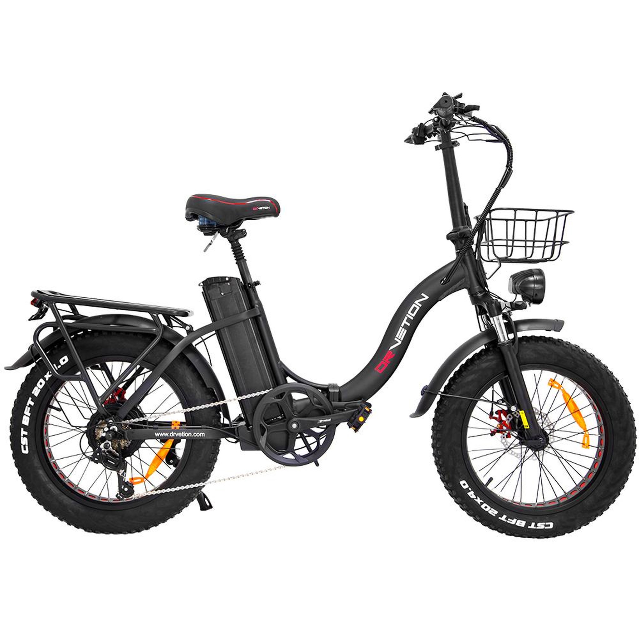 DRVETION Vélo électrique fat bike drvetion ct20. Coloris disponibles : Noir