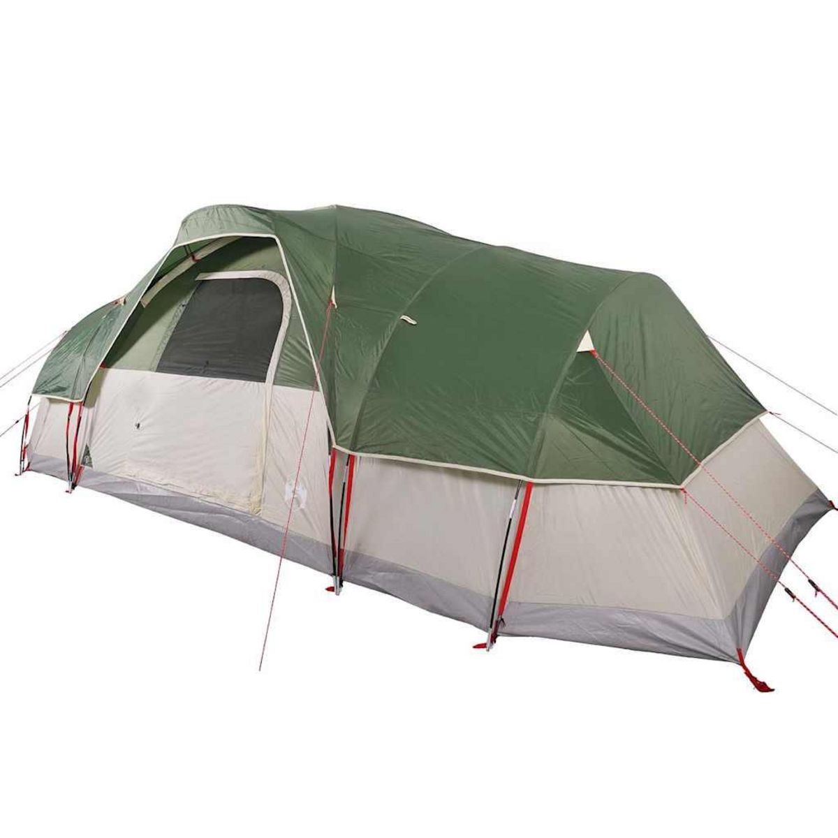 VIDAXL Tente a dome 11 personnes vert impermeable