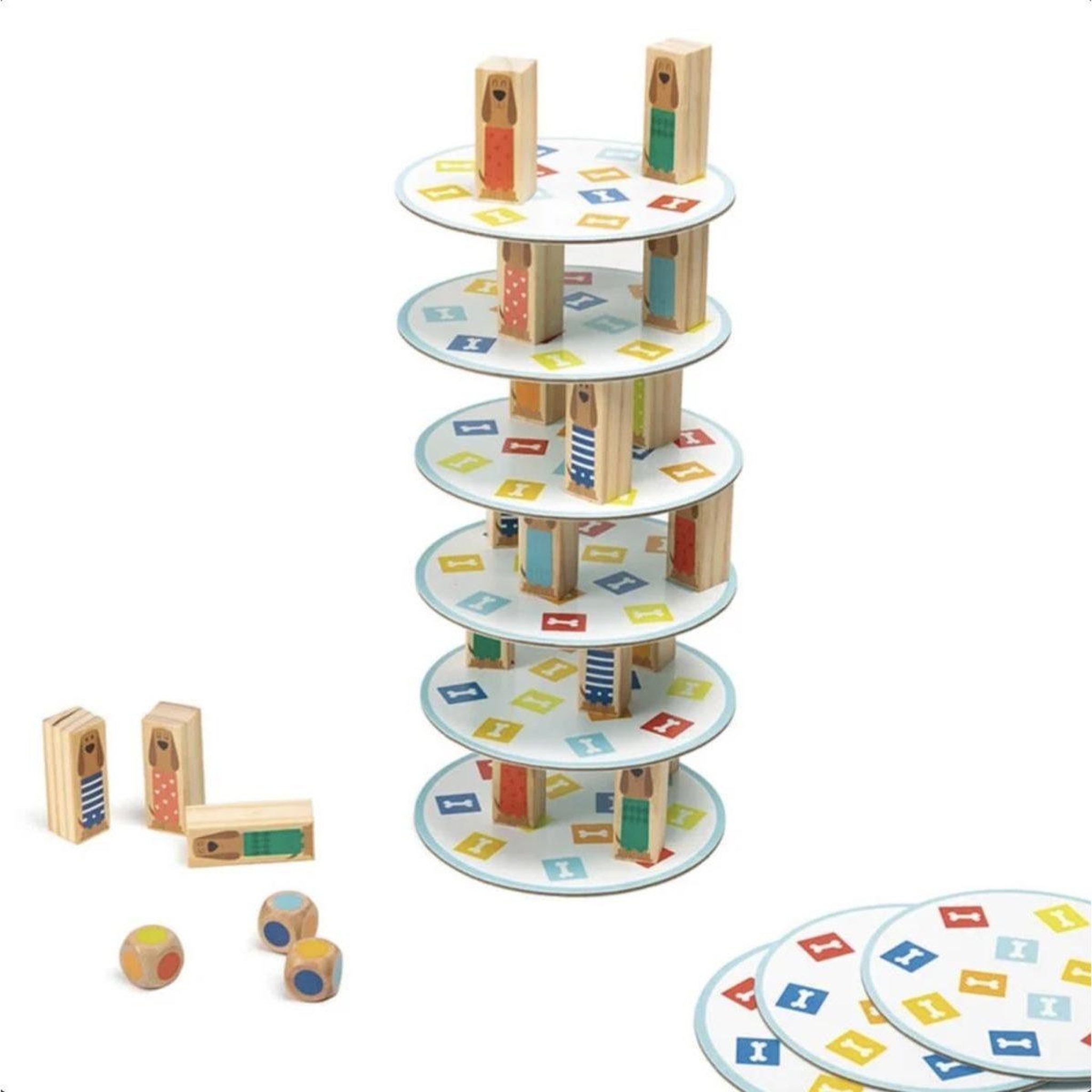 EUREKAKIDS Jeu d equilibre - la tour des chiots