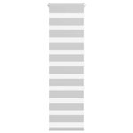 VIDAXL Store zebre gris clair largeur du tissu 40,9 cm polyester