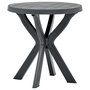 Voir la diapositive 3 : VIDAXL Table de bistro Anthracite Ø70 cm Plastique