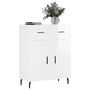 Voir la diapositive 3 : VIDAXL Buffet Blanc brillant 69,5x34x90 cm Bois d'ingenierie