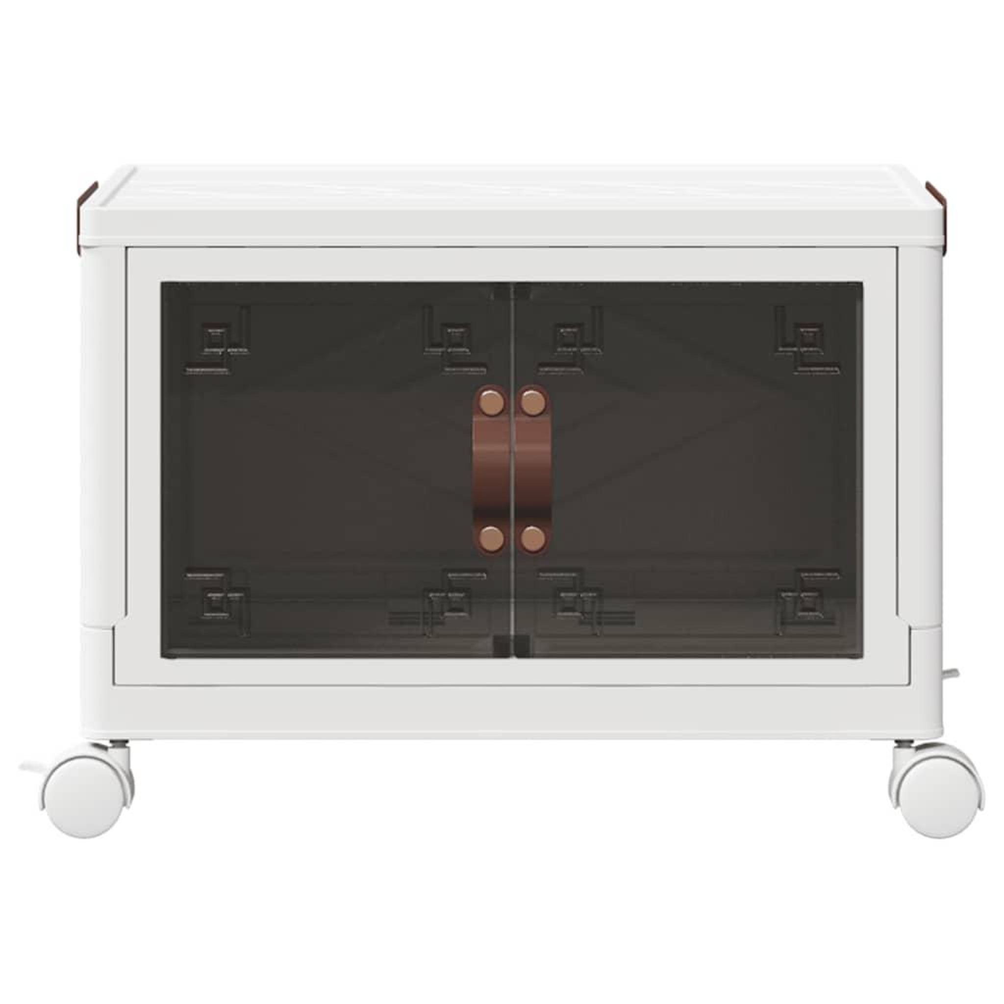 Voir la diapositive 4 : VIDAXL Boîte de rangement empilable avec roues 28 L 48,5x29,5x33 cm