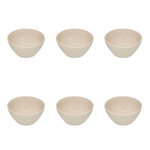 SECRET DE GOURMET Lot de 6 Bols en Céramique  Adèle  66cl Blanc