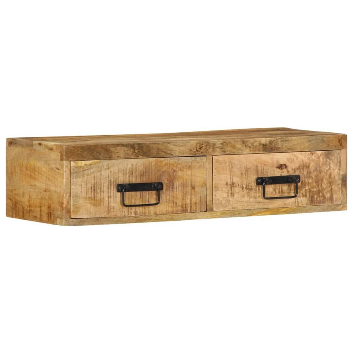 VIDAXL Meuble TV mural 80x30x19 cm bois massif de manguier brut