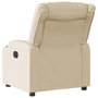 Voir la diapositive 5 : VIDAXL Fauteuil inclinable Creme Tissu