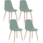 TOILINUX Lot de 4 Chaises Roka. Coloris disponibles : Jaune