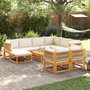 Voir la diapositive 1 : VIDAXL Salon de jardin avec coussins 10 pcs bois d'acacia solide
