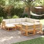 Voir la diapositive 1 : VIDAXL Salon de jardin avec coussins 10 pcs bois d'acacia solide