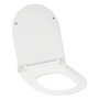 Voir la diapositive 1 : FIVE Abattant WC Fin  Soft  45cm Blanc