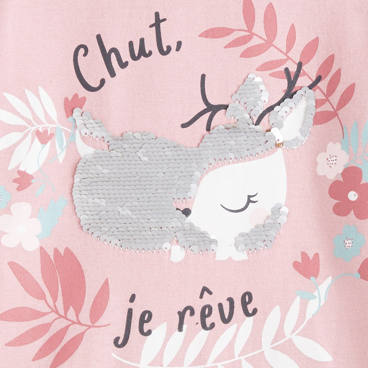 INEXTENSO Pyjama à sequins réversibles biche fille