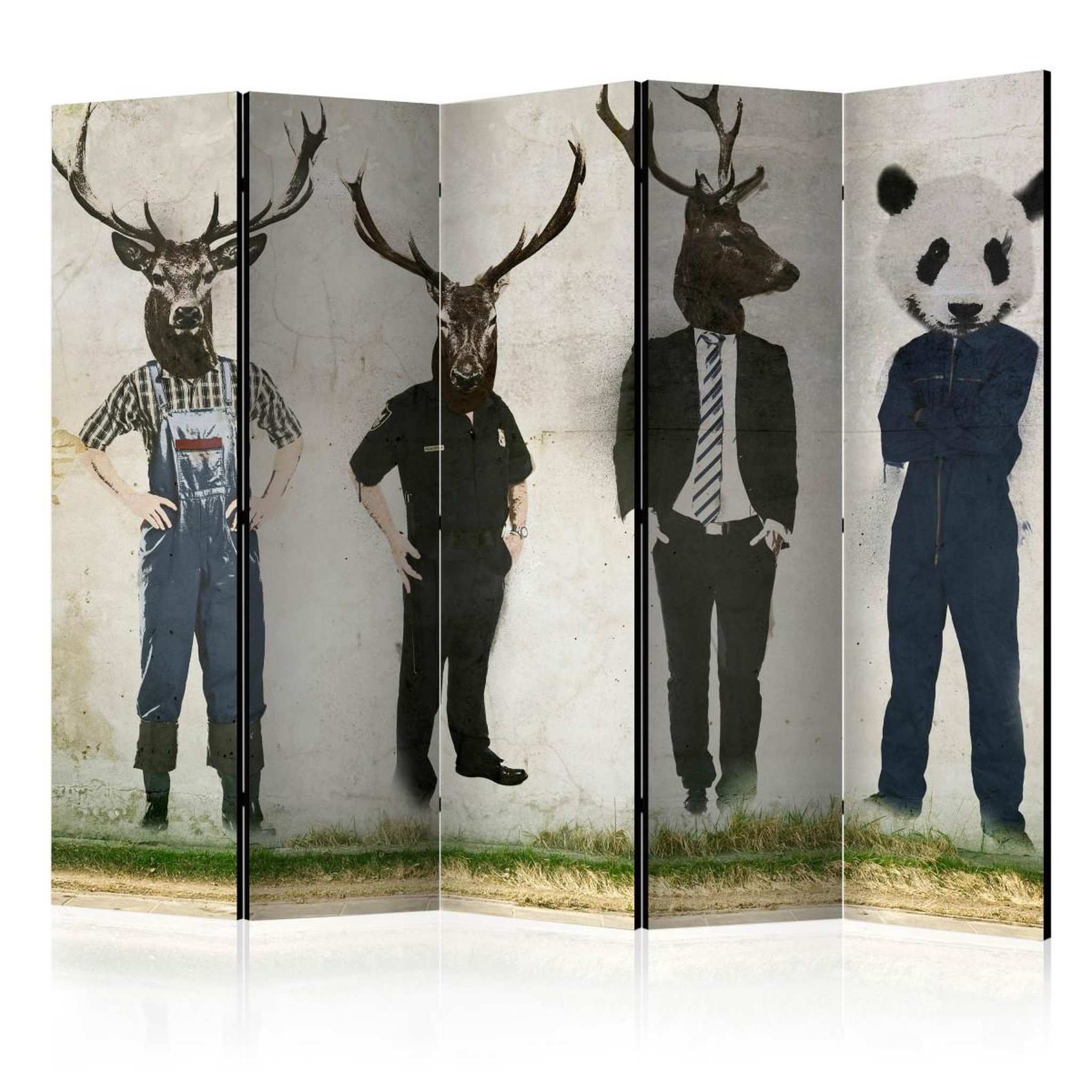 Paris Prix Paravent 5 volets  man or animal?  172x225cm