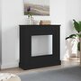Voir la diapositive 1 : VIDAXL Cadre de cheminee chene noir 90x30x90 cm bois d'ingenierie
