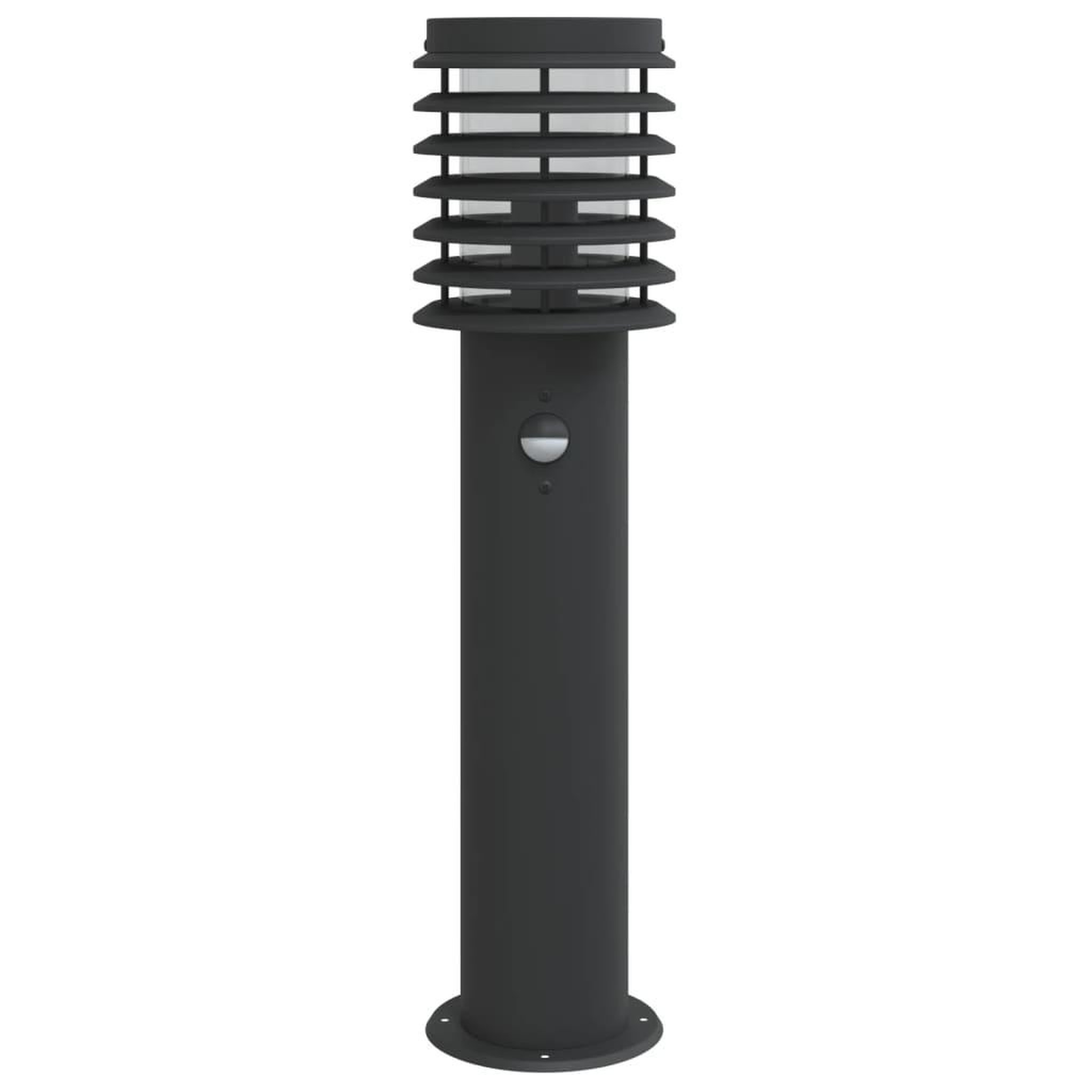 Voir la diapositive 4 : VIDAXL Lampadaire d'exterieur avec capteur noir 60 cm acier inoxydable