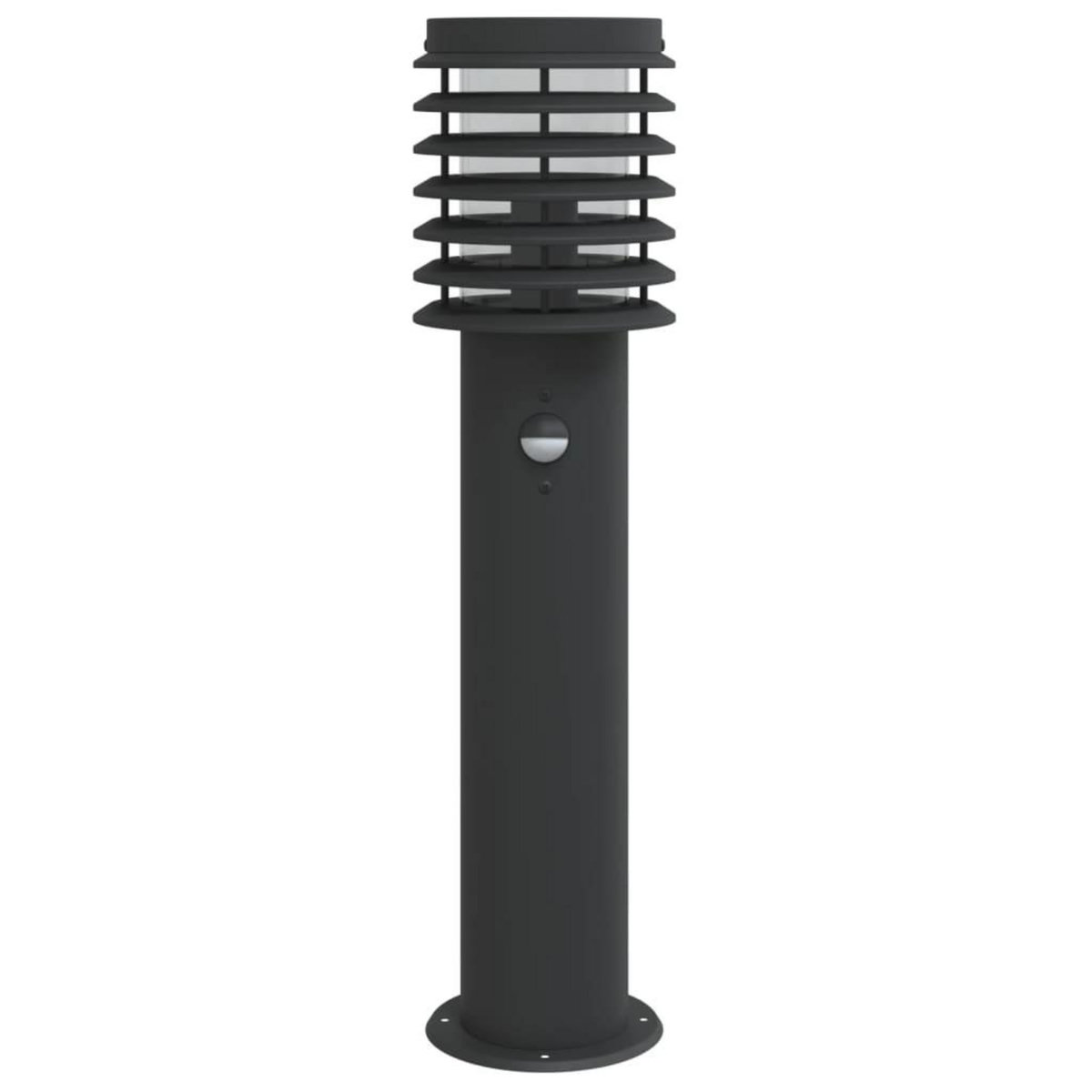 VIDAXL Lampadaire d'exterieur avec capteur noir 60 cm acier inoxydable