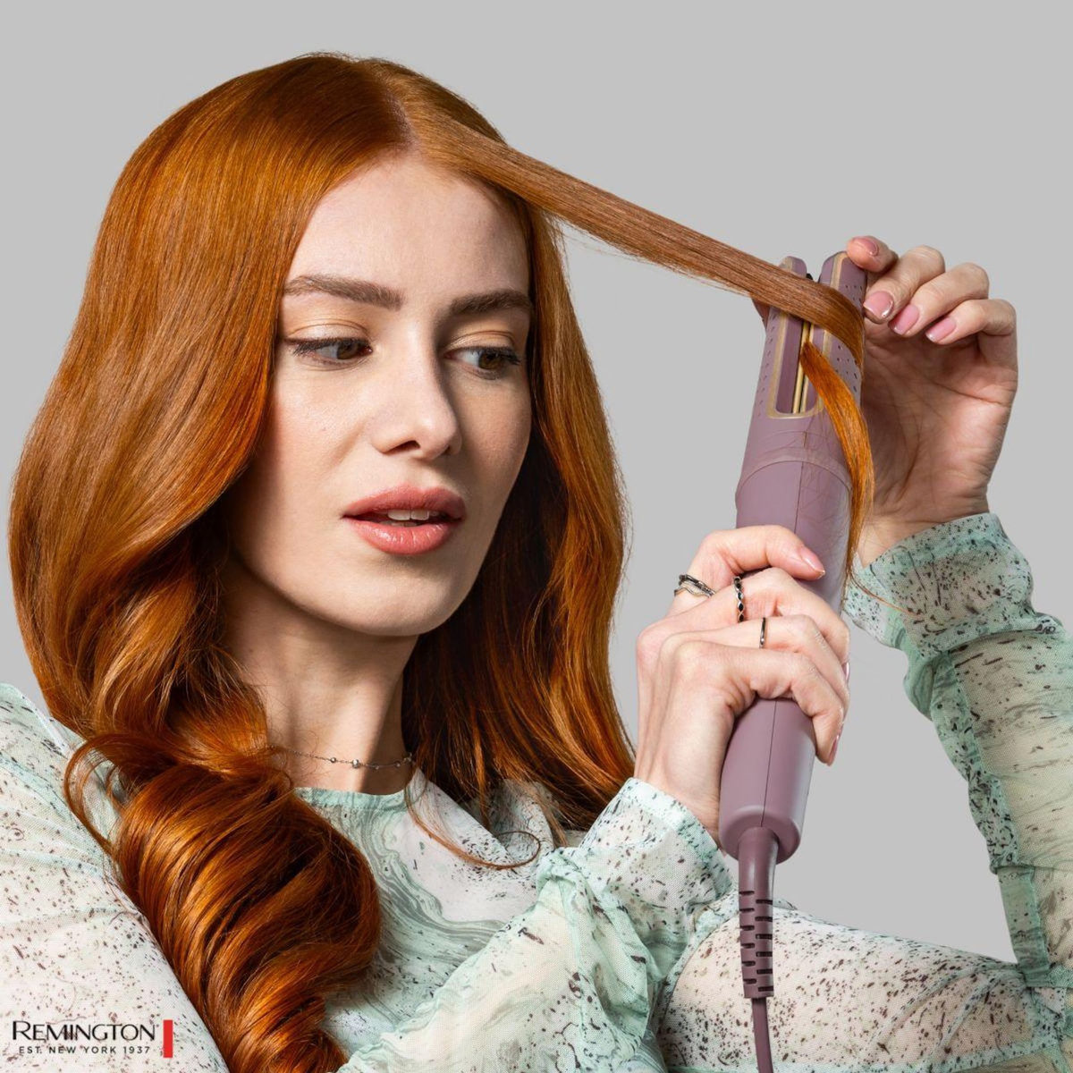 REMINGTON Fer à boucler rotatif AIRvive