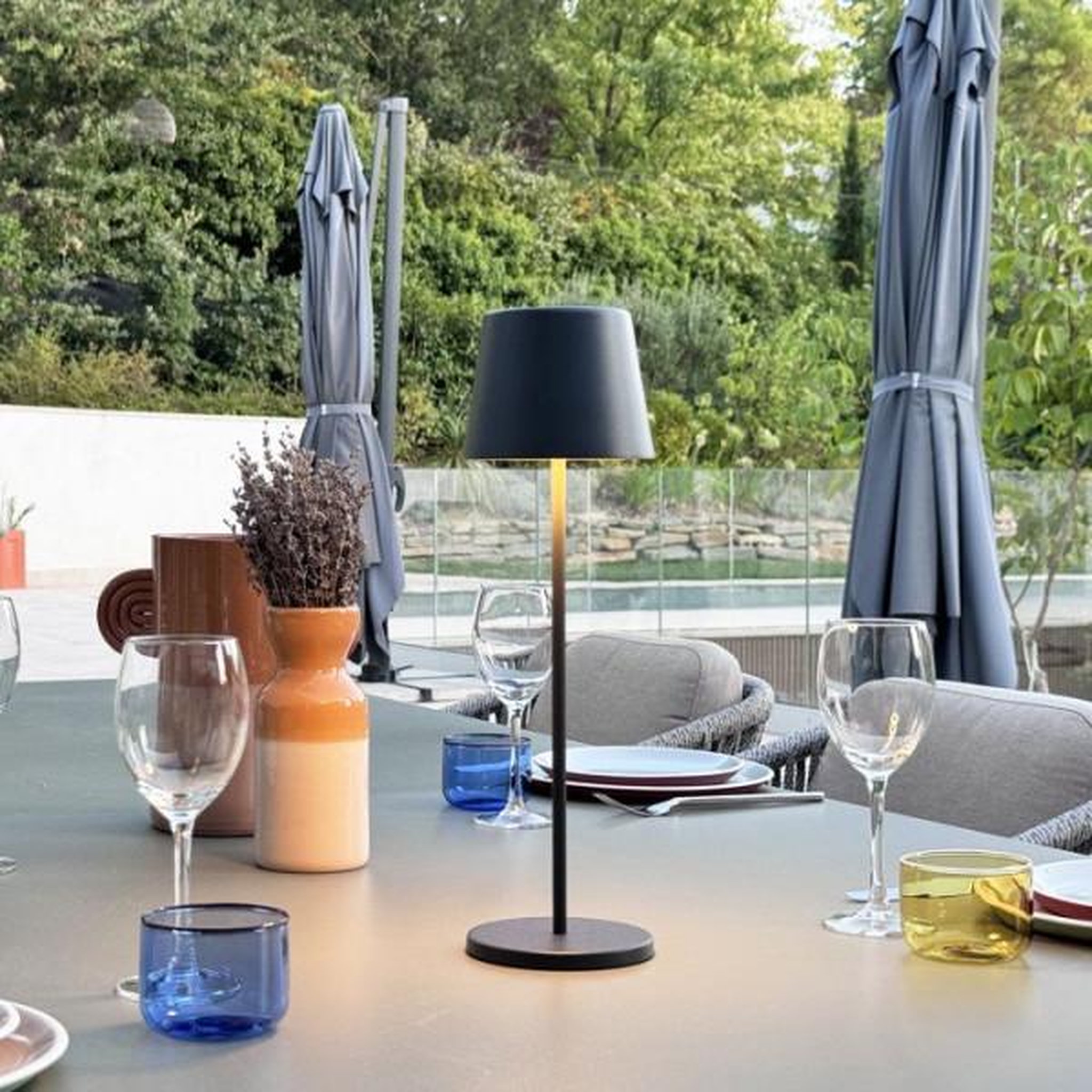 Voir la diapositive 6 : Lumisky Lampe de table de table sans fil led dimmable noir