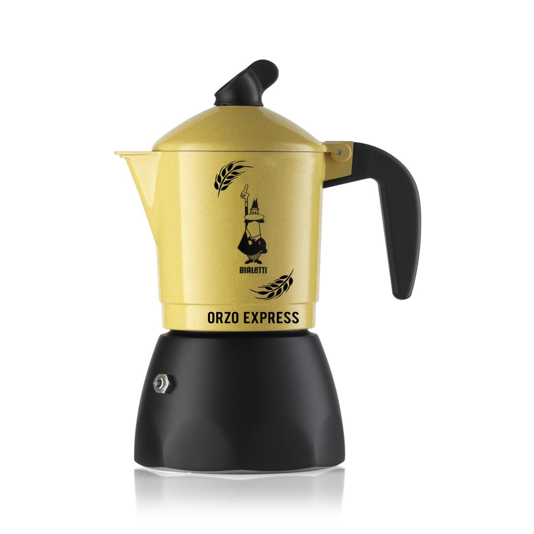 BIALETTI Bialetti orzo express cafetière à moka noir, jaune