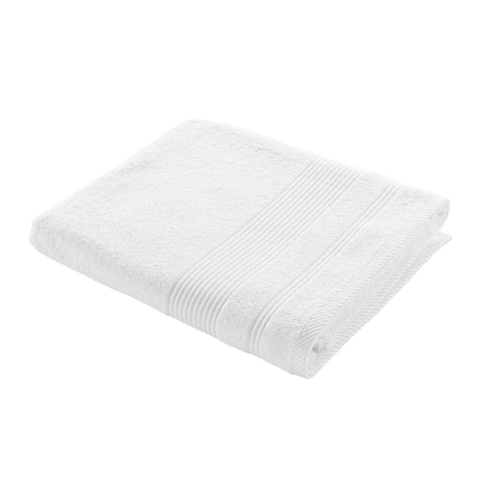 Douceur d'Intérieur Drap de bain  tendresse  90x150cm blanc