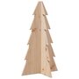 Voir la diapositive 2 : VIDAXL Arbre de Noël en bois pour decoration 69,5cm bois massif de pin