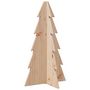 Voir la diapositive 2 : VIDAXL Arbre de Noël en bois pour decoration 69,5cm bois massif de pin