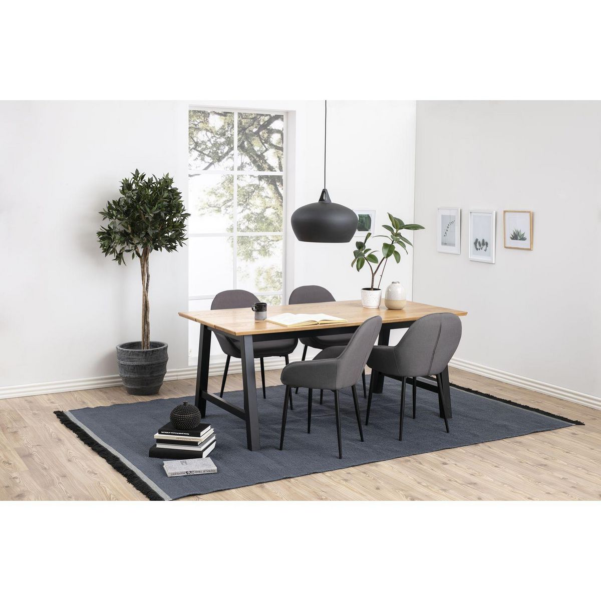 TOILINUX Lot de 2 Chaises de salle à manger Candice avec accoudoirs