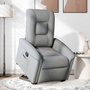 Voir la diapositive 3 : VIDAXL Fauteuil inclinable Gris clair Tissu