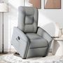 Voir la diapositive 3 : VIDAXL Fauteuil inclinable Gris clair Tissu