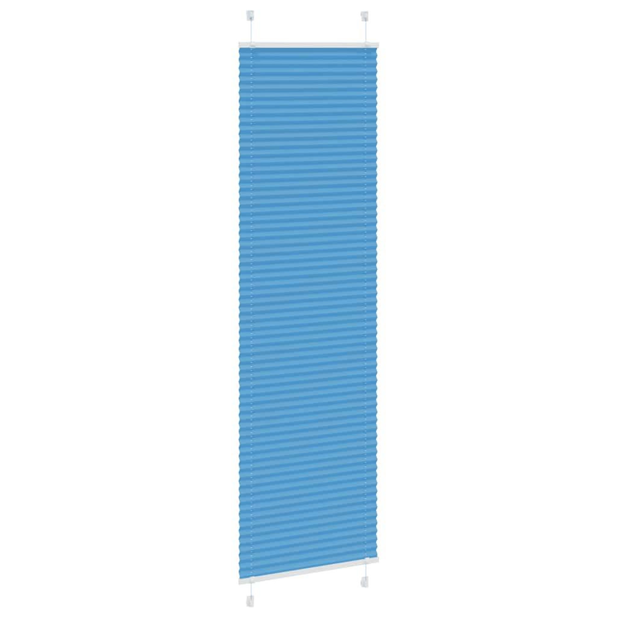Voir la diapositive 3 : VIDAXL Store plisse bleu 55x200 cm largeur du tissu 54,4 cm polyester