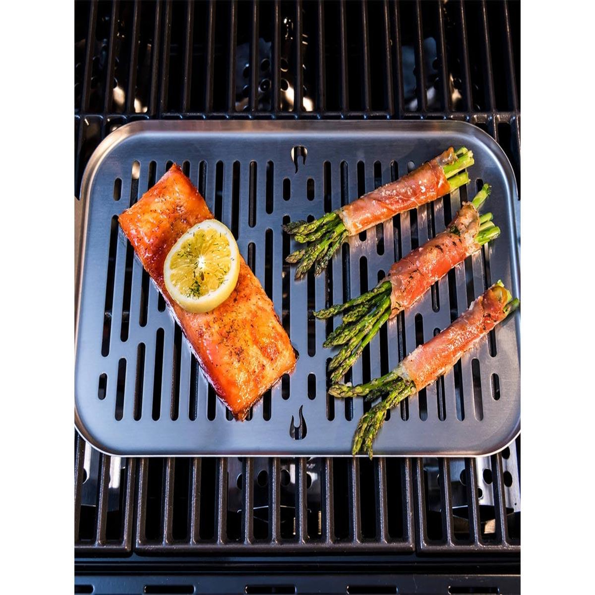 Voir la diapositive 2 : CHAR-BROIL Plaque de cuisson en inox grill+® - char-broil