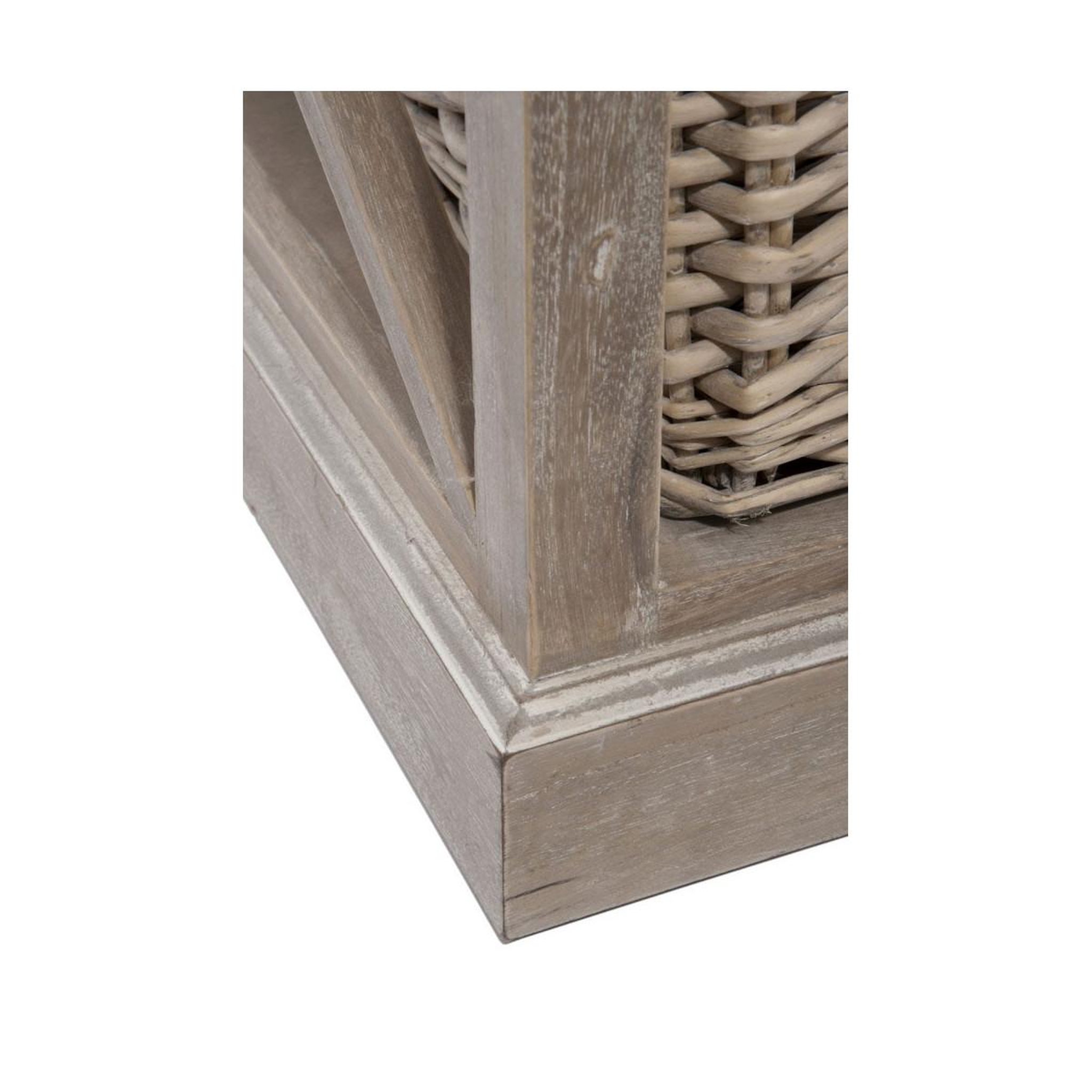 Voir la diapositive 6 : J-LINE Table basse 1 panier  catherine  120cm naturel