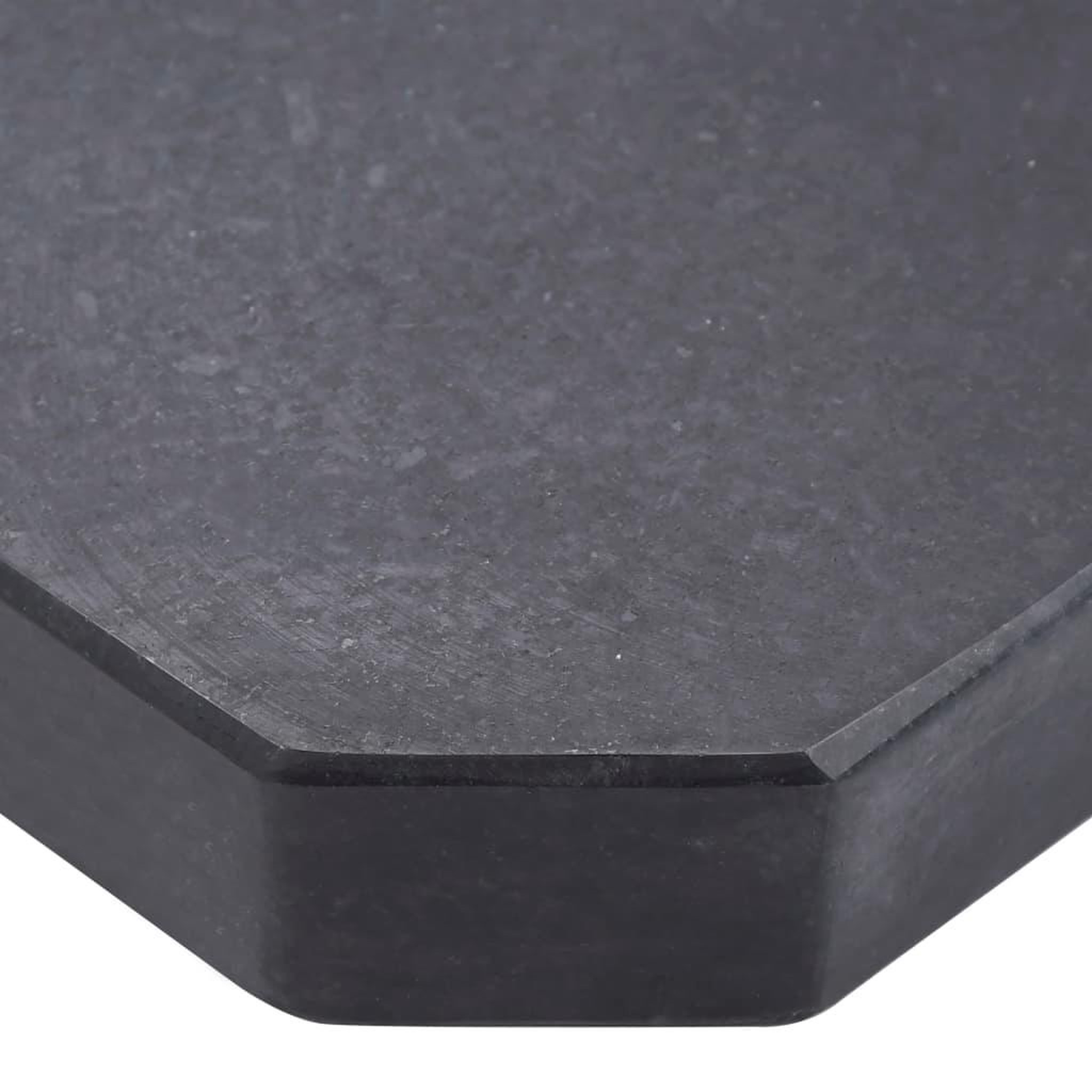 Voir la diapositive 4 : VIDAXL Plaque de poids de parasol Noir Granite Carre 25 kg