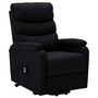 Voir la diapositive 2 : VIDAXL Fauteuil Noir Tissu