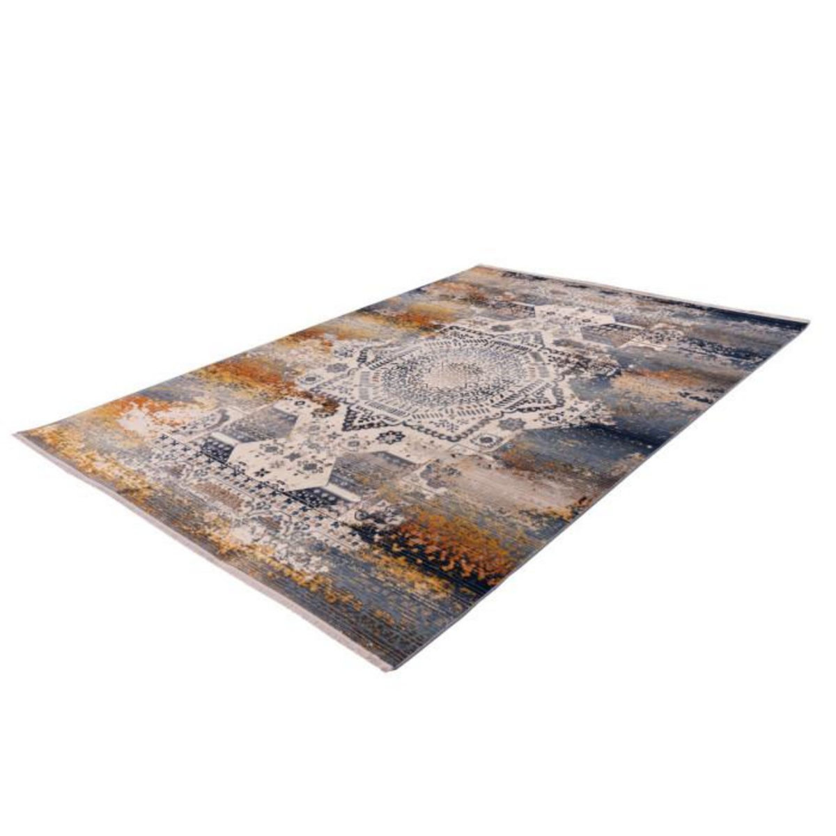 Paris Prix Tapis Oriental à Poils Courts  Anouk  Bleu