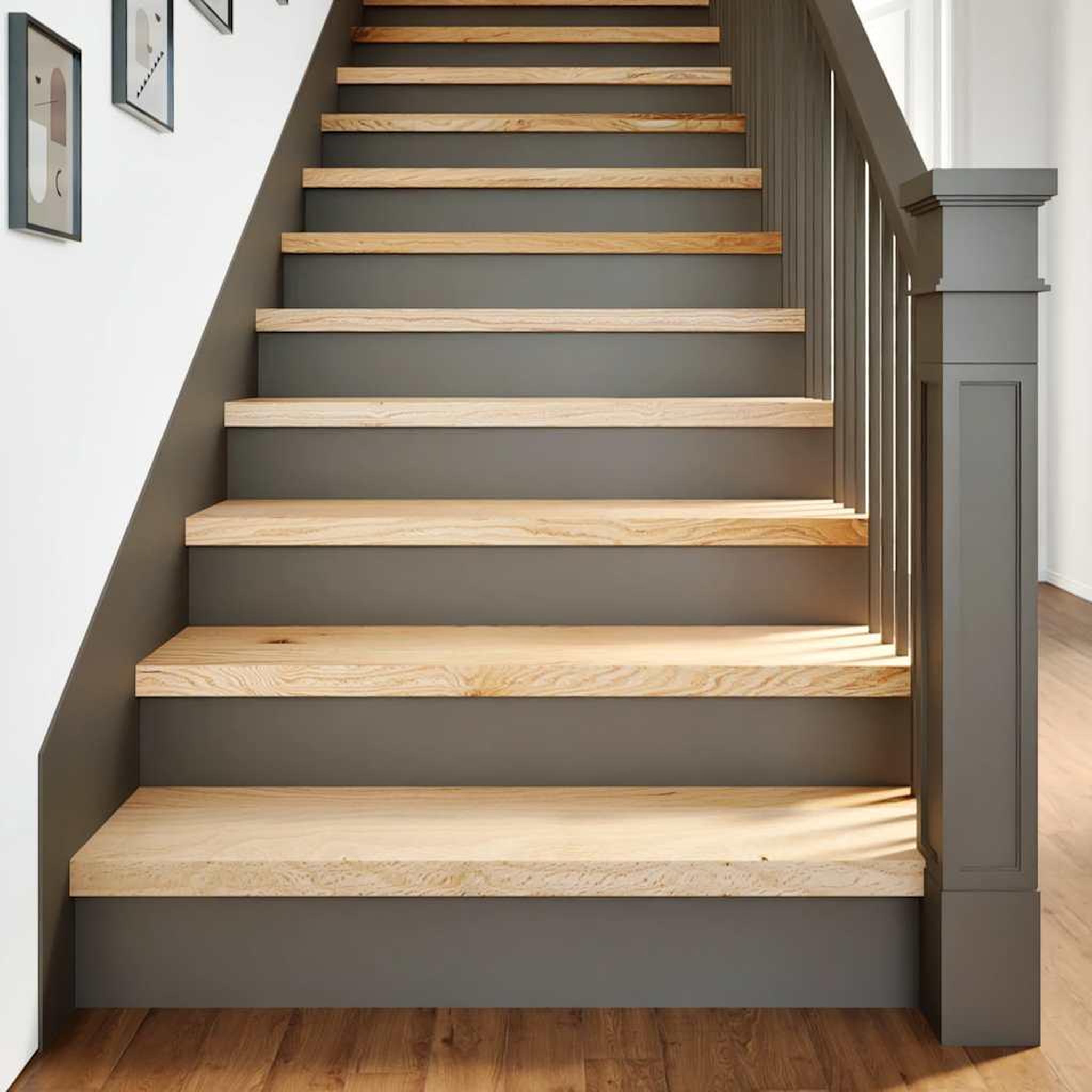 VIDAXL Marches d'escalier 12 pcs non traite bois de chene massif