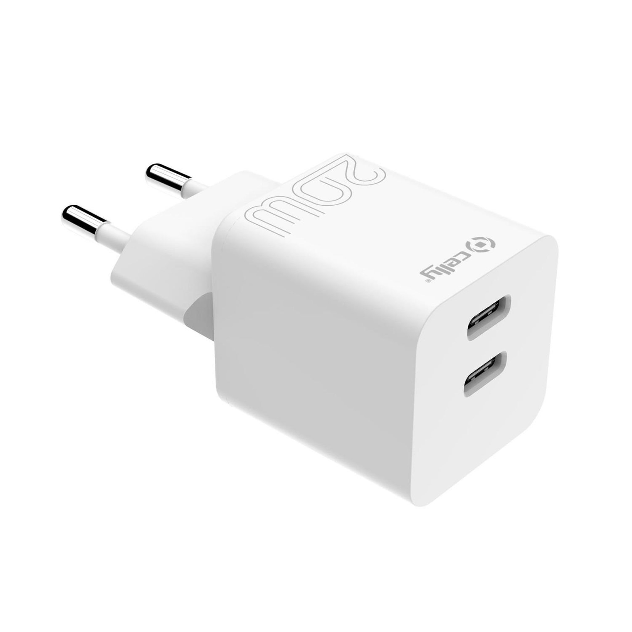 Voir la diapositive 2 : CELLY Celly TC2USBC20WWH chargeur d'appareils mobiles Smartphone, Tablette Blanc Secteur Intérieure