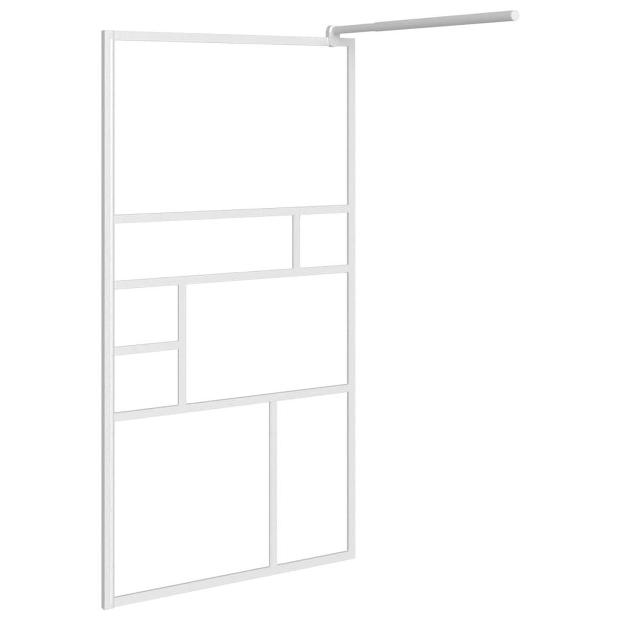 Voir la diapositive 4 : VIDAXL Paroi de douche 100x195 cm ESG Verre Blanc