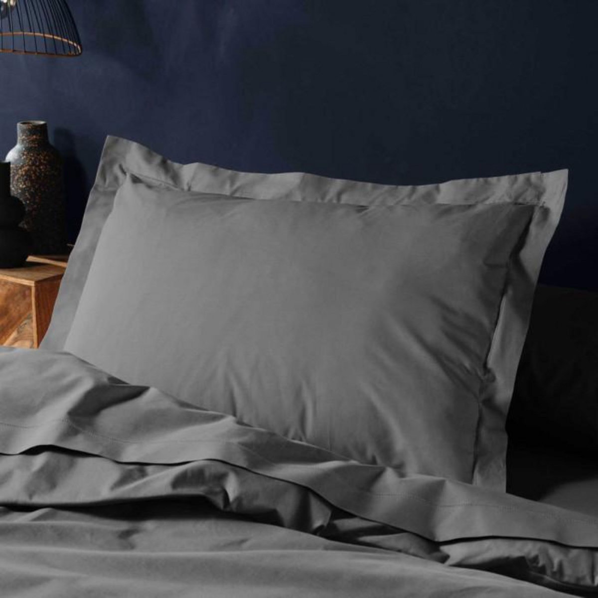 Paris Prix Taie d'Oreiller  Lina  50x70cm Anthracite